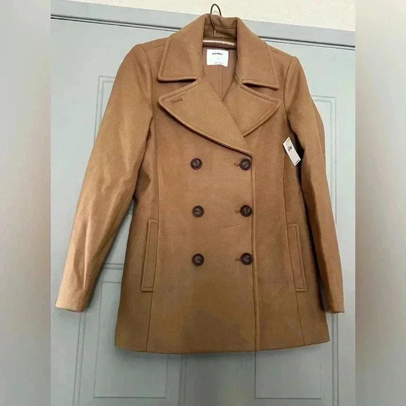 Coat women’s Camel Long Soft Brushed Peacoat size Small NWT - Picture 5 of 5